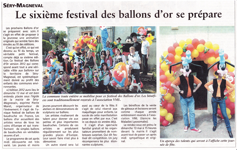 Les Ballons d'Or presse 2012